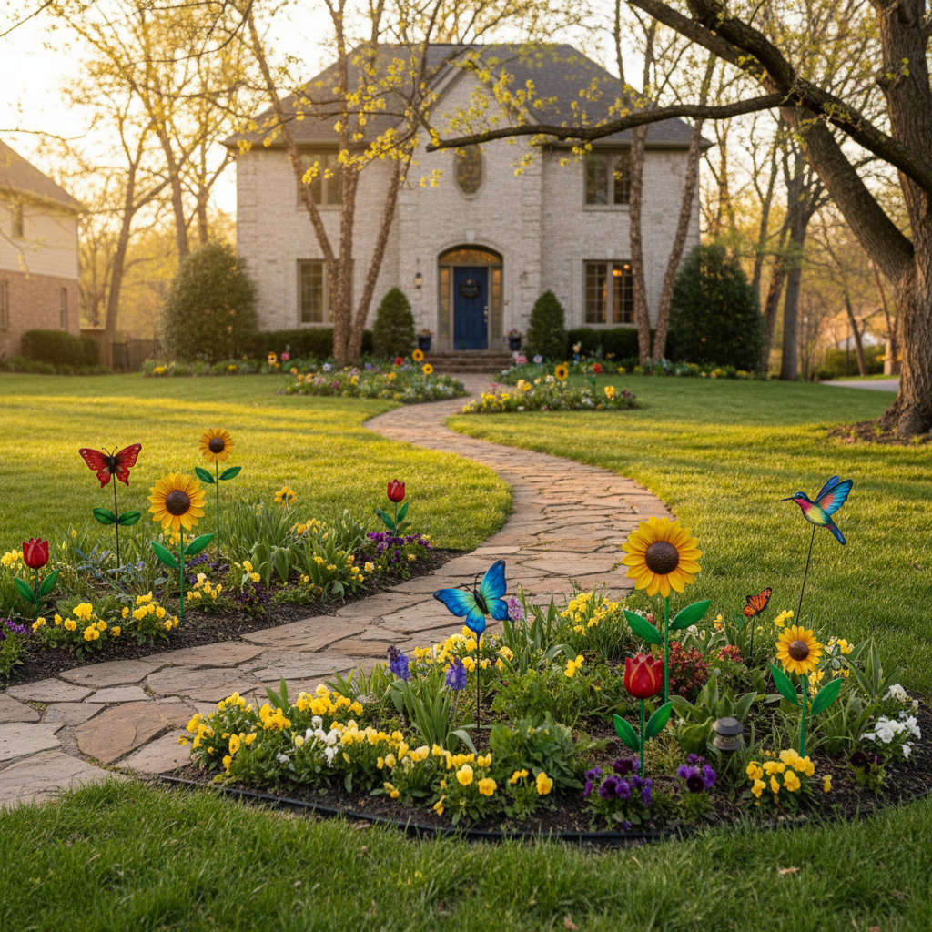 Matching Metal Garden Stakes to Your Spring Yard: A Practical Style and Durability Guide for Flower Beds, Pathways, and Lawn Displays