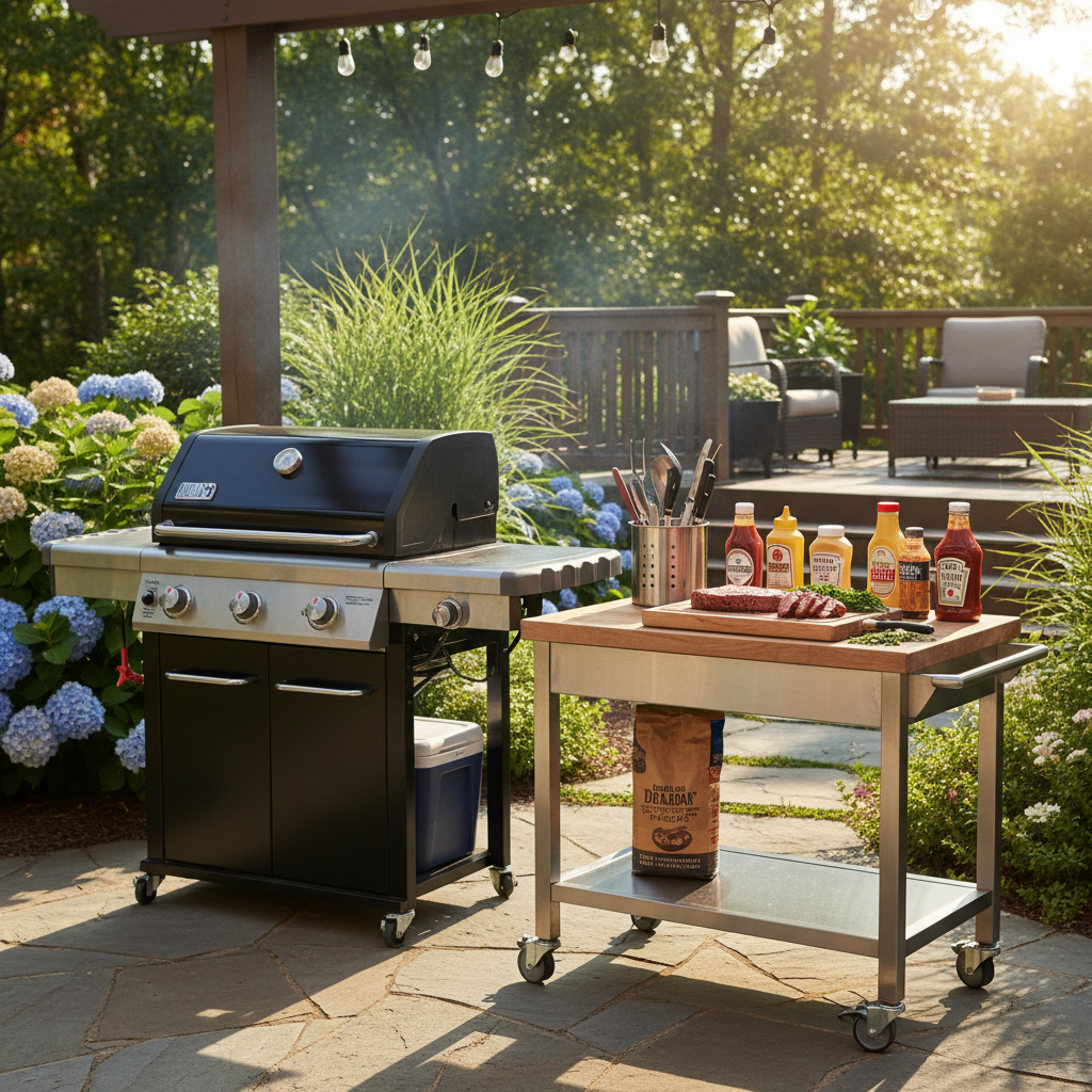 Outdoor Grill Prep Cart for Patio Entertaining: A Room-by-Room Guide to Organizing Your Backyard Cooking Space