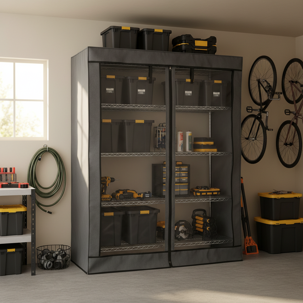 Outdoor Shelving in Garages, Patios & Sheds: A Room-by-Room Guide to Choosing Waterproof Heavy Duty Outdoor Shelving Covers for Storage
