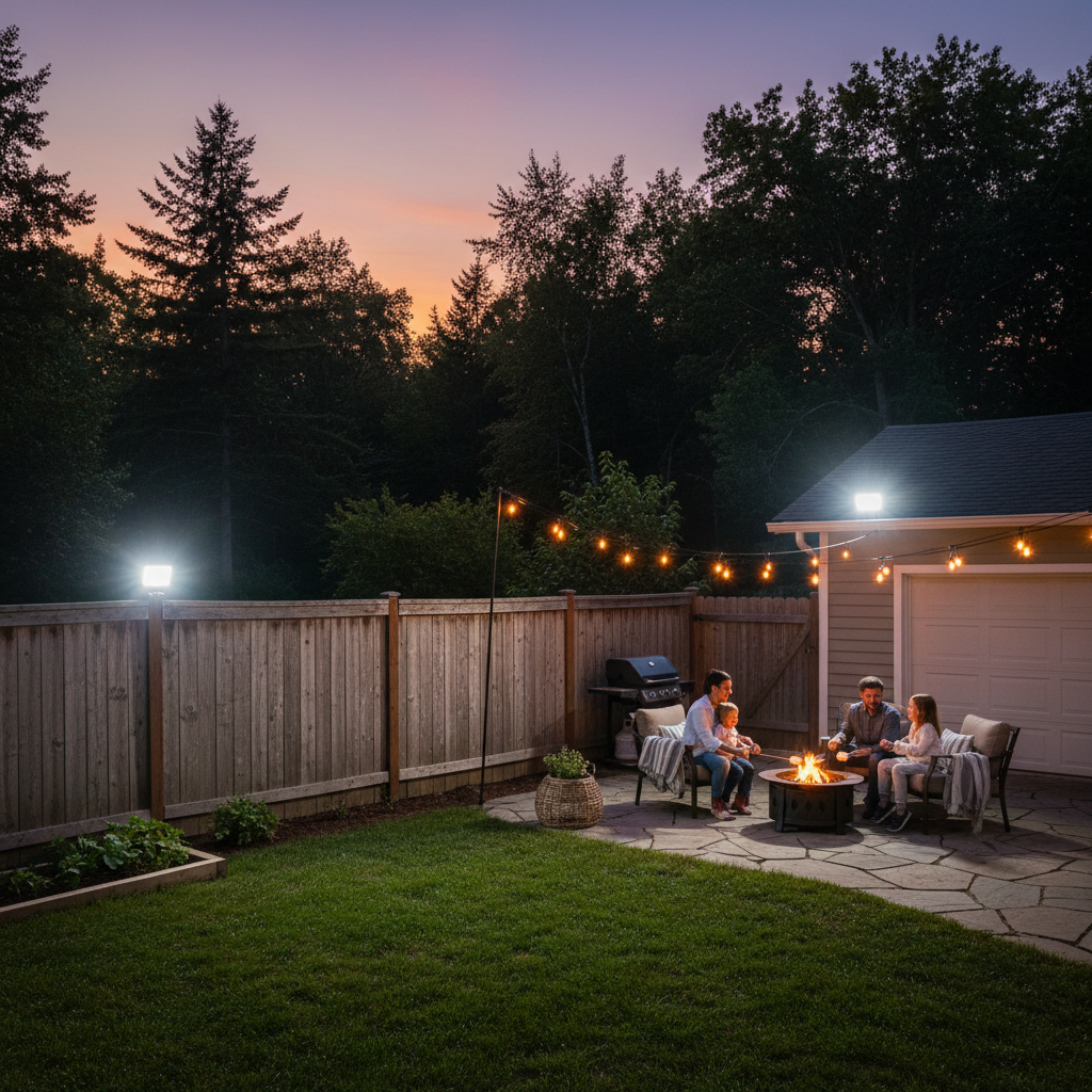 Small Space, Big Impact: How to Use Solar Flood Lights for Yard Security in a Compact Outdoor Area