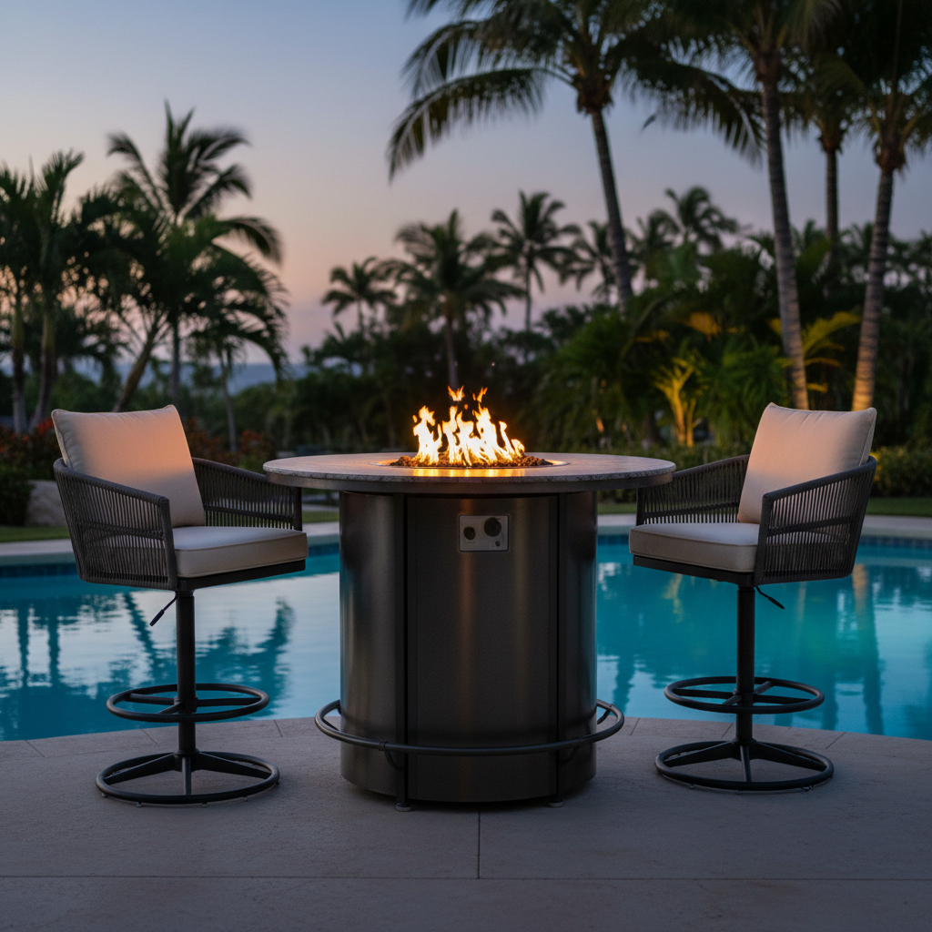Flickering Flames or Frustrating Fizzle? Telling Two Outdoor Propane Fire Pit Bar Set Problems Apart by Setup Style