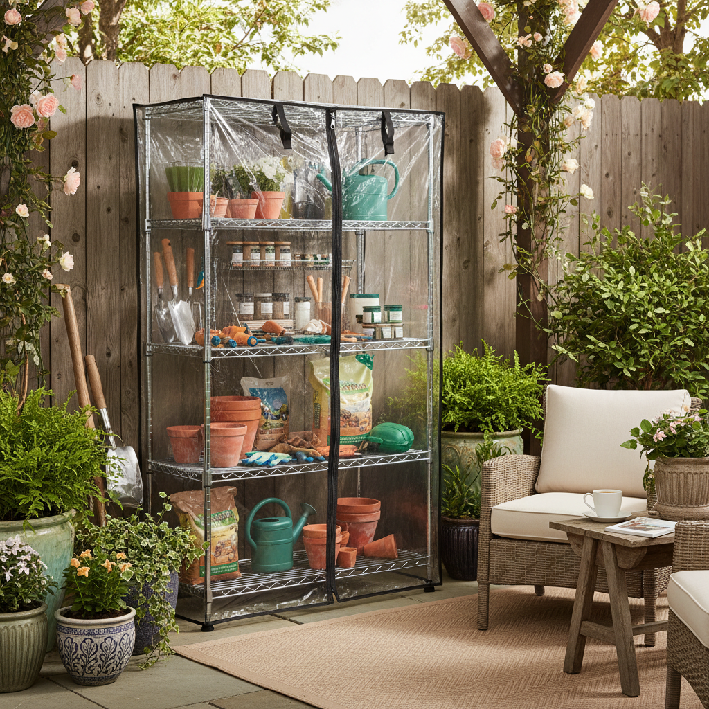 Waterproof Shelf Covers for Outdoor Wire Shelving: What Actually Works in Year-Round Weather