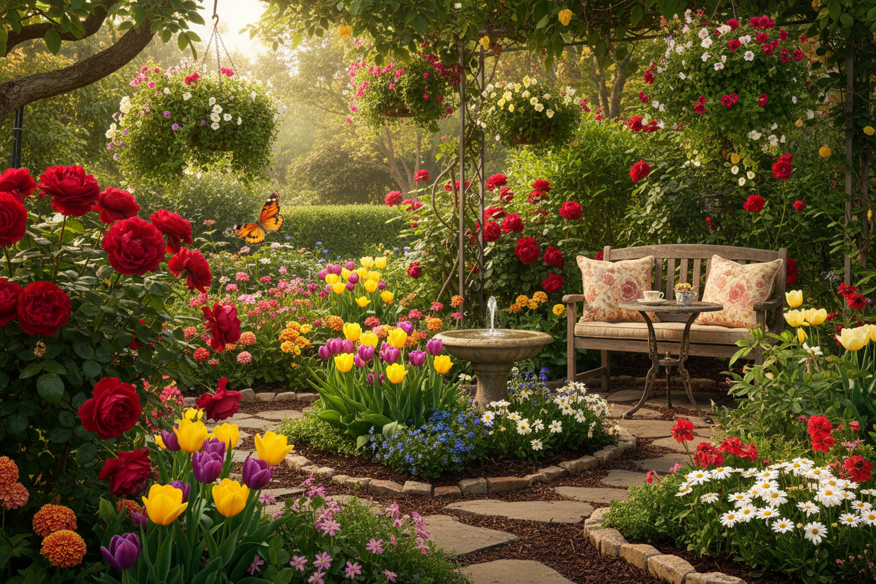 How to Create a Blooming Garden Oasis at Home