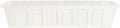 Novelty Poly-Pro Plastic Flower Box Planter, White, 18-Inch