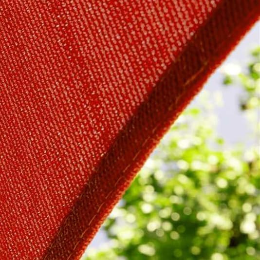 Amgo Custom Size 13' x 19' x 23' Red Right Triangle Sun Shade Sail Order to Make Canopy Awning UPF50+ AGSLT, 95% UV Blockage, Water & Air Permeable, 200GSM Commercial Standard (We Customize)