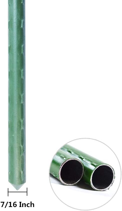 WAENLIR Garden Stakes 48 inch 4ft Sturdy Tomato Stakes, Plant Stakes for Outdoor Plants, Plant Support Sticks for Gardening, Pack of 30