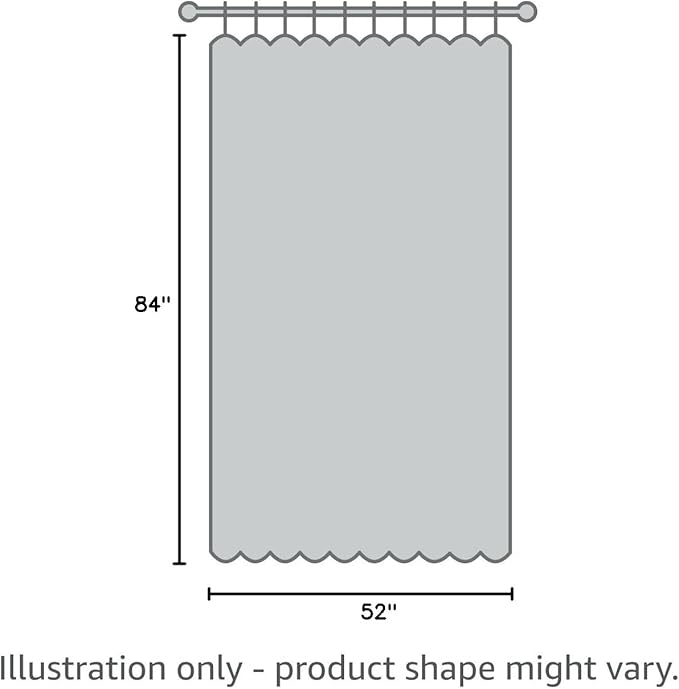 Elrene Home Fashions Matine Weatherproof Tab-Top Indoor/Outdoor Solid Color Curtain Panel for Porch, Pergola, Patio, Deck, 52”W x 84”L, Blue (Pack of 2)
