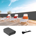LOVE STORY Custom Size 2'6''x22' Dark Grey Balcony Privacy Screen,UV Block Privacy Fence Screen,90% Shield for Outdoor Pool Garden Apartment Railing