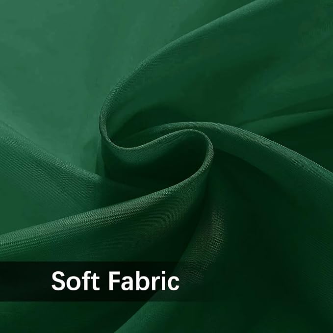 SpaceDresser Waterproof Outdoor Sheer Curtains for Patio - 2 Panels Rod Pocket Indoor Voile Sheer Curtain for Living Room,100W x 108L inch, Foliage Green