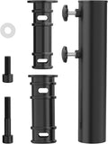QZER Umbrella Pole Mount Stand Tube, Universal Umbrella Stainless Steel Tube Base Replacement Parts,Heavy Duty Umbrella Base Stake Holder,Umbrella Base Holder Tube Bracket for Garden Backyard Balcony