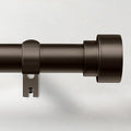 Curtain Rods for Windows 48 to 84, 1 Inch Adjustable Heavy Duty Long Window Drapery Rods with End Caps, Indoor Outdoor Curtain Rod for Patio Bedroom, Size 32" - 90", Antique Bronze