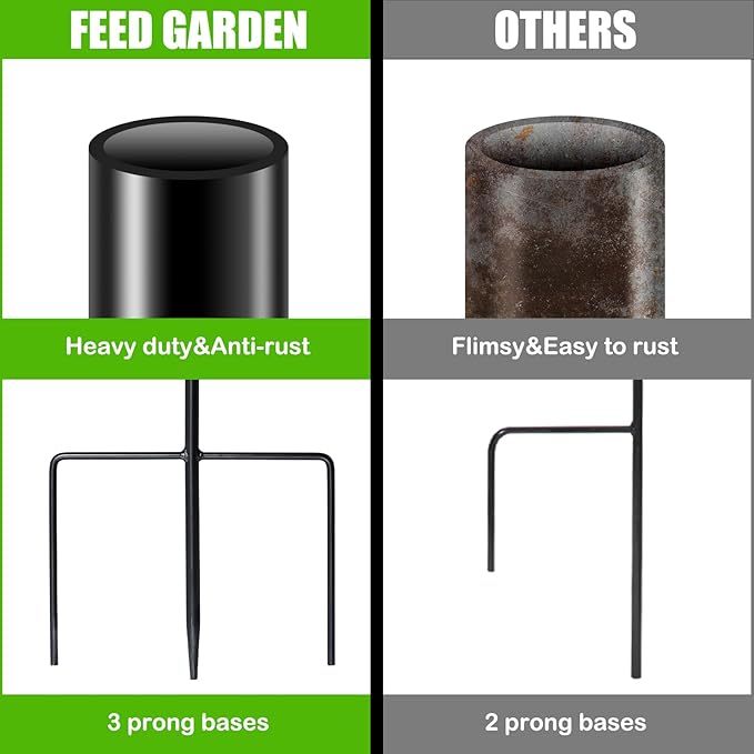 FEED GARDEN Adjustable 32 Inch Small Shepherds Hooks for Outdoor, Garden Hooks for Lanterns, Sheperds Hook for Hanging Plants, Bird Feeders, Solar Lights, Mason Jars, Weddings Decor,2 Pack