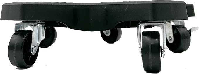 Bosmere 16" Plant Caddie - Heavy-Duty Rolling Plant Stand with Locking Wheels, 500 lb Capacity – Durable Plant Caddy for Indoor/Outdoor Use, Charcoal