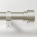 Time Forest Curtain Rods for Windows 28 to 48, 1 Inch Adjustable Heavy Duty Curtain Rod with Simple End Caps, Outdoor Window Drapery Rods for Patio, Size 32"-60", Brushed Nickel