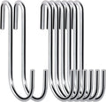 30 Pack Heavy Duty S Hooks Pan Pot Holder Rack Hooks Hanging Hangers S Shaped Hooks for Kitchenware Pots Utensils Clothes Bags Towels Plants -4 Inch