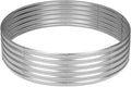 OUSHENG 5x5x1ft Round Galvanized Raised Garden Beds Outdoor, Steel Fire Pit Ring Flower Planter Large Metal Above Ground Boxes Kit for Gardening Vegetables Outside