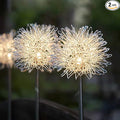 GUOCHENG Dandelion Solar Garden Lights Waterproof Outdoor LED Landscape Lights, Solar Flower Lights for Courtyard Pathway Flowerbed Patio Lawn Décor(2Pcs)
