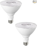 EDISHINE PAR38 LED Outdoor Flood Light Bulbs 2 Pack, 120W Equivalent Dimmable Waterproof LED Flood Light Bulb 3000K Warm Light 18W 1800LM E26 Base for Yard Porch Driveway Garage Christmas, ETL Listed