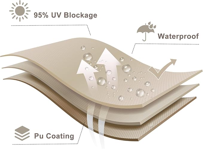 LOVE STORY Right Triangle 9'x12'x15' Waterproof Sun Shade Sail Canopy UV Block for Outdoor Patio Backyard Carport,Taupe(We Make Custom Size)