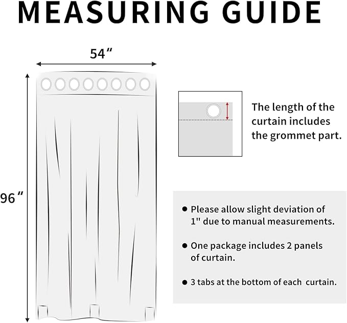 Easy-Going Linen Look Outdoor Curtains Waterproof Windproof Porch Curtains, Soft Thicken Outdoor Privacy Curtains for Patio, Gazebo, Grommet Top and Tab Bottom Drape, 2 Panels, 54x96 inch, White