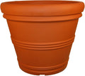 Tusco Products RR245TC Rolled Rim Garden Pot, 24.5-Inch, Terra Cotta Color.