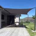 SUNNY GUARD Custom Size 9'x14' Dark Grey Sun Shade Sail Rectangle UV Block Shade for Backyard Yard Patio Deck Garden(Customized)