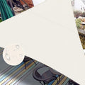 LOVE STORY Right Triangle 12'x12'x17' Waterproof Sun Shade Sail Canopy UV Block for Outdoor Patio Backyard Carport,Cream(We Make Custom Size)