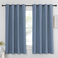 NICETOWN Blackout Curtain & Drape - (Stone Blue Color) Noise Reduction Drapery Energy Saving for Bedroom/Kids Room, 52 x 63 inches, 1 Piece