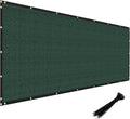 Windscreen4less Privacy Fence Screen Heavy Duty Windscreen Fencing Mesh Fabric Shade Net Cover with Brass Grommtes for Outdoor Wall Garden Yard Pool Deck, 6'x19' Green