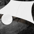 SUNNY GUARD Waterproof Sun Shade Sail 5' x 8' White Rectangle UV Block Sunshade for Backyard Yard Deck Patio Garden Outdoor Activities and Facility(Customized)