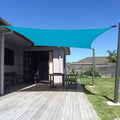 SUNNY GUARD Custom Size 8'x16' Turquoise Blue Sun Shade Sail Rectangle UV Block Shade for Backyard Yard Patio Deck Garden(Customized)