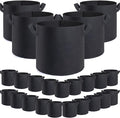 GROWTNT 3 Gallon Grow Bags 24 Pack,3 Gallon Fabric Pots,Garden Bags to Grow Vegetables,Planter Bags for Vegetables,Garden Pots with Two Handles.
