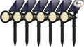 InnoGear Solar Lights Outdoor Waterproof Solar Garden Light for Outside Yard Landscape Lighting Pathway Spot Lights Spotlight Wall Light Auto On/Off, Pack of 6 (Warm White)