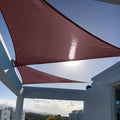 SUNNY GUARD Sun Shade Sail 8' X 8' X 8' Triangle Brown UV Block Sunshade for Backyard Yard Deck Patio Garden Outdoor Activities and Facility(We Make Custom Size)
