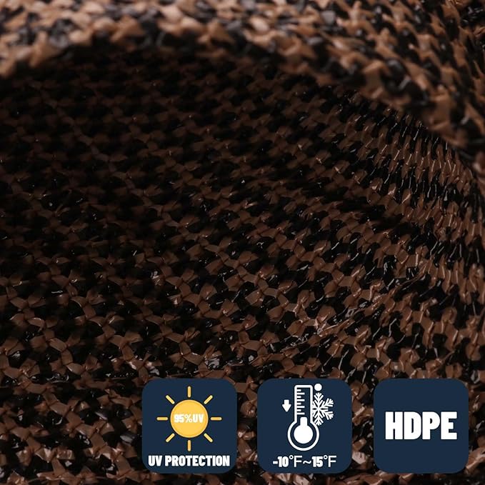 SUNNY GUARD Custom Size 9'x14' Brown Sun Shade Sail Rectangle UV Block Shade for Backyard Yard Patio Deck Garden(Customized)