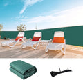 LOVE STORY Custom Size 3'x6' Dark Green Balcony Privacy Screen,UV Block Privacy Fence Screen,90% Shield for Outdoor Pool Garden Apartment Railing