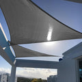 SUNNY GUARD Custom Size 11'x18'x18' Triangle Dark Grey UV Block Sunshade for Backyard Yard Deck Patio Garden Outdoor Activities and Facility(Customized)