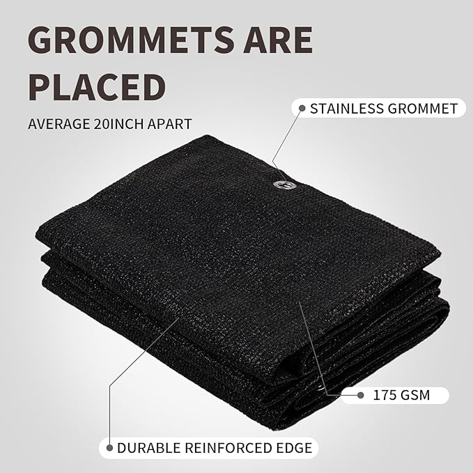 LOVE STORY Custom Size 3.3'x22' Black Balcony Privacy Screen,UV Block Privacy Fence Screen,90% Shield for Outdoor Pool Garden Apartment Railing