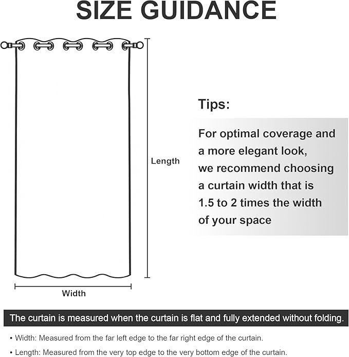 RYB HOME Outdoor Curtains for Patio Waterproof Block Sunlight Thermal Insulated Privacy Assured Thick Outside Curtains for Porch, Gazebo, Pergola, W52 x L84, Dark Green, 1 Panel