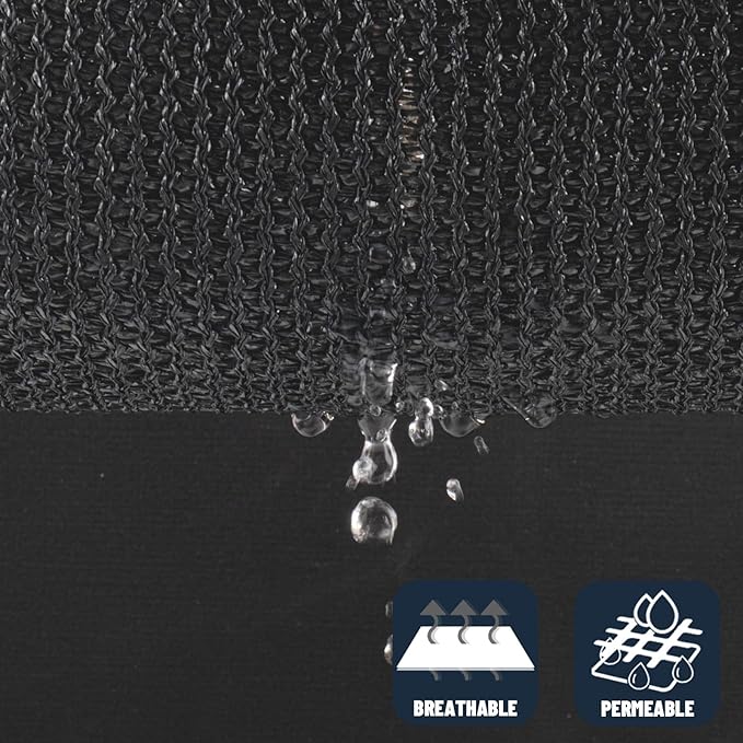 SUNNY GUARD Custom Size 8'x9' Graphite Grey Sun Shade Sail Rectangle UV Block Shade for Backyard Yard Patio Deck Garden(Customized)