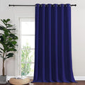 NICETOWN Blackout Curtains & Drapes - Privacy Thermal Efficiency Backdrop Curtains for Bedroom Room Divider Living Room Patio Sliding Glass Door, Wide 80 x Long 144 inch, Navy Blue, 1 Panel