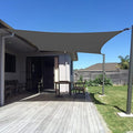 SUNNY GUARD Custom Size 7'x10' Graphite Grey Sun Shade Sail Rectangle UV Block Shade for Backyard Yard Patio Deck Garden(Customized)
