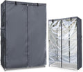 Waterproof Shelf Cover,600D Heavy Duty Dustproof Storage Wire Rack Covers,Outdoor Shelving Covers for Wire Shelves with Zipper 36''x18''x72'',Clear Front.
