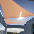SUNNY GUARD Custom Size 15'x15'x21.2'Peach Fuzz Sun Shade Sail Right Triangle UV Block Shade for Backyard Yard Patio Deck Garden(Customized)
