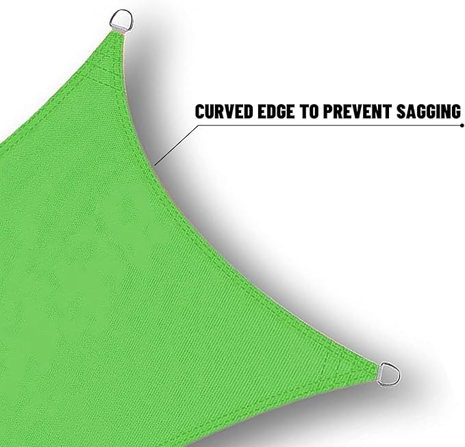 SUNNY GUARD Waterproof Sun Shade Sail 10' x 16' Lemon Green Rectangle UV Block Sunshade for Backyard Yard Deck Patio Garden Outdoor Activities and Facility(Customized)