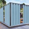 PureFit Outdoor Curtains for Patio Waterproof Weatherproof, UV Resistant Outside Curtains for Gazebo, Front Porch, Pergola, Sun Blocking Privacy Curtain, 52W x 84L inch, 1 Panel, Sky Blue