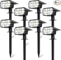 Sucolite 8-Pack Solar Spot Lights Outdoor Waterproof IP65, 3 Lighting Modes 2-in-1 Solar Landscape Spotlights for Yard, 59 LED Solar Powered Wall Lights for Garden Pathway Driveway Walkway, Cool White