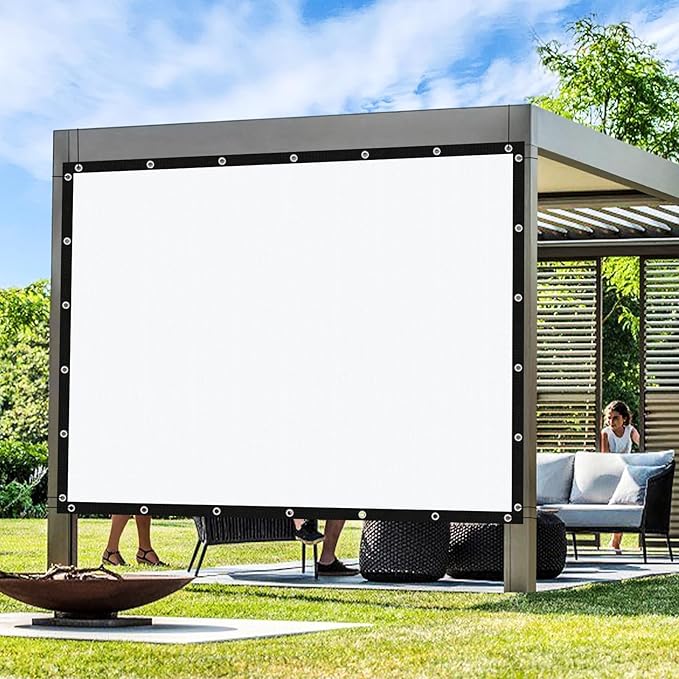 Artpuch Outdoor Pergola Shade Cover 7' X 16' Sun Shade Cloth with Grommets, 90% UV Protection Canopy Patio Privacy Screen (Customized Available) GN107, White