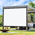 Artpuch Outdoor Pergola Shade Cover 7' X 16' Sun Shade Cloth with Grommets, 90% UV Protection Canopy Patio Privacy Screen (Customized Available) GN107, White