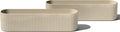 Veradek Demi Series Window Box Planter - Long Planter Box for Windowsill/Balcony | Durable Plastic-Stone Composite Material | Modern Décor for Flowers/Herbs